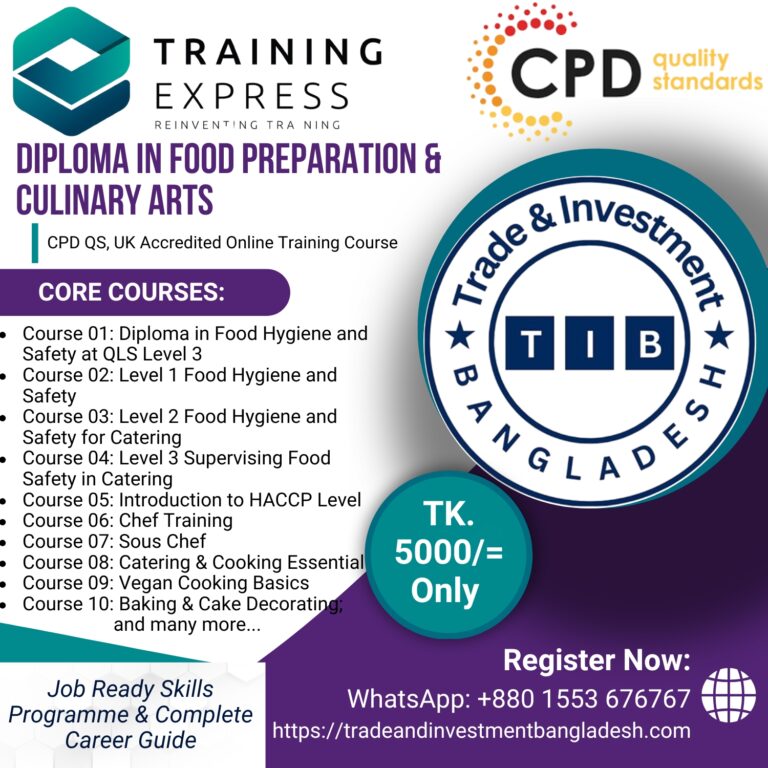 Diploma in Food Preparation & Culinary Arts