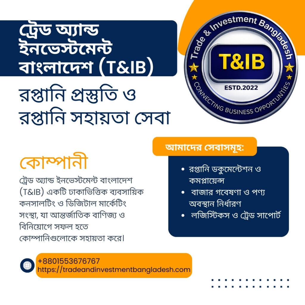 বাংলাদেশি রপ্তানিকারকদের জন্য ব্রাজিল মার্কেট এন্ট্রি সাপোর্ট